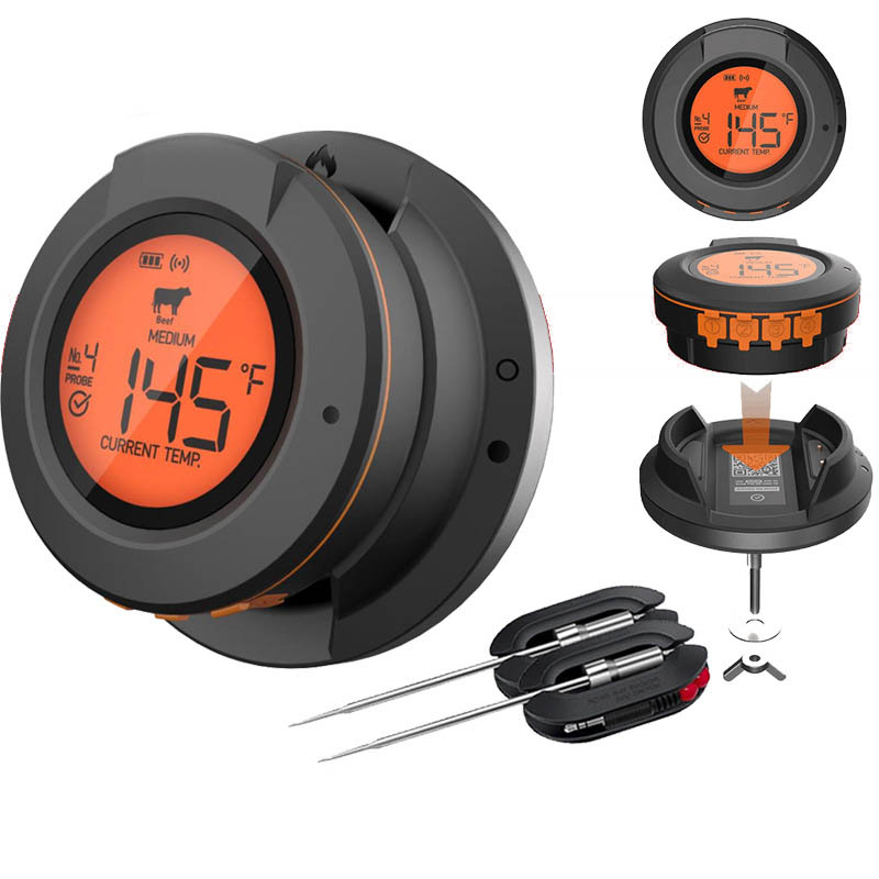 metal steel kamado grill accessories wireless Bluetooth thermometer supplier