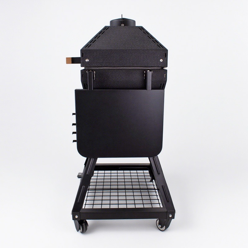 large stainless steel kamado bbq grill