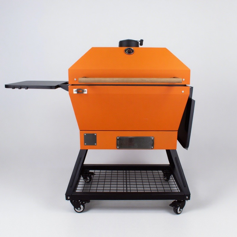 steel kamado charcoal grill with metal iron kamado bbq (1)