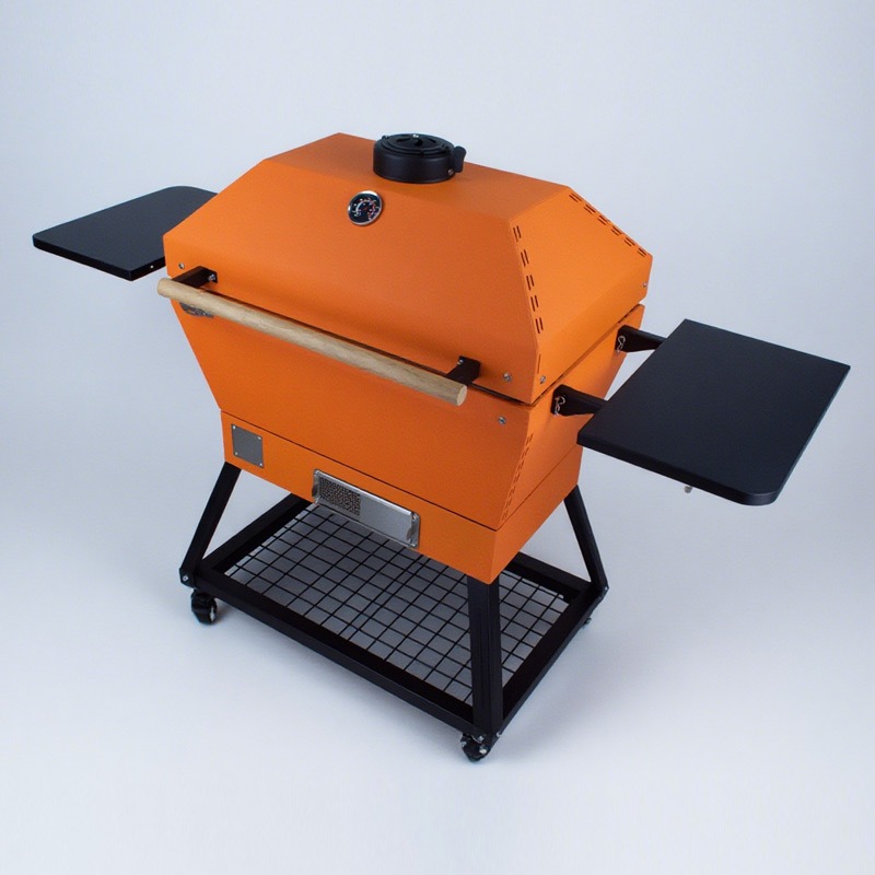 steel kamado charcoal grill with metal iron kamado bbq (2)