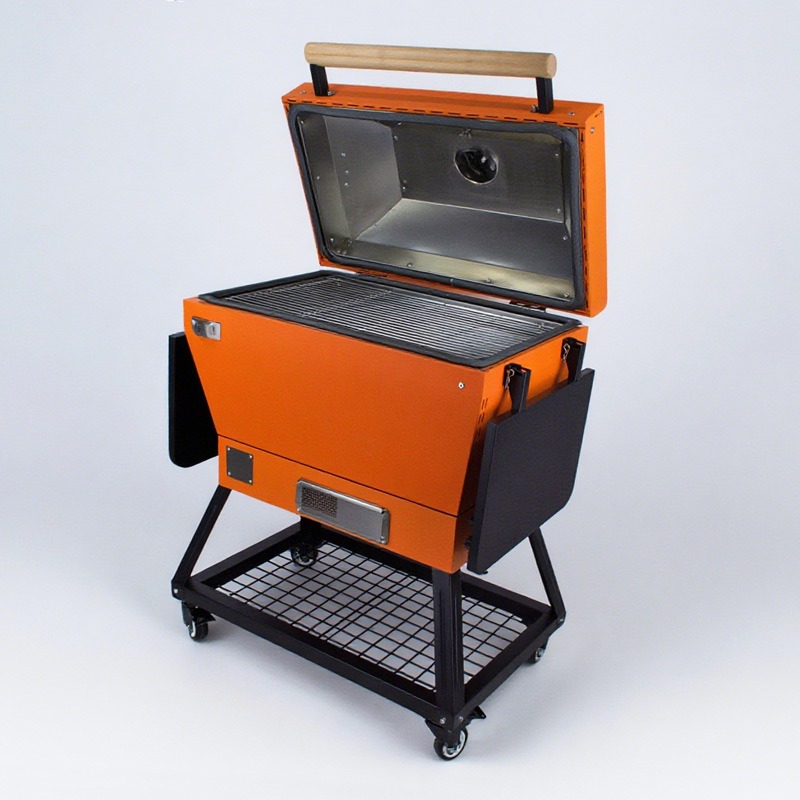 steel kamado charcoal grill with metal iron kamado bbq (3)